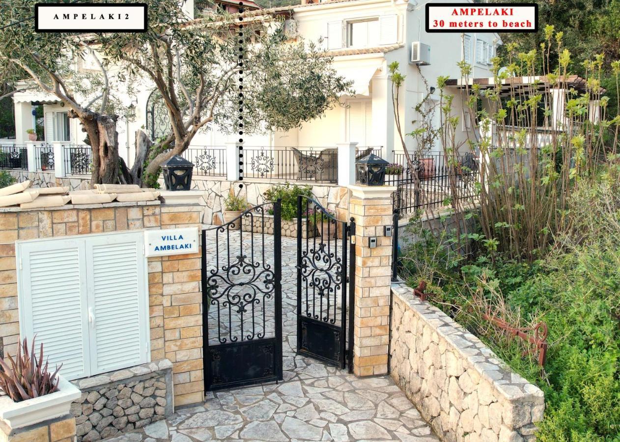 Villa Ampelaki "30 Meters To Beach" Paleokastritsa Dış mekan fotoğraf